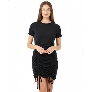 Topshop‎ Dress Women's 8 Fairy Grunge Gothic Vamp Mini Cocktail Ruched Bodycon